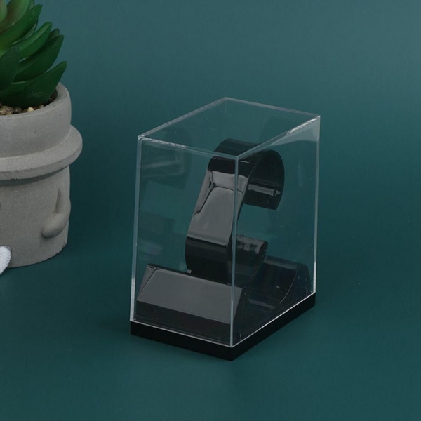 Ur Display Holder Transparent Armbåndsur Etui SORT Black