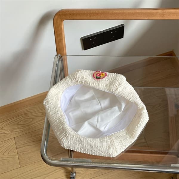 Basker Newsboy Hatt VIT White