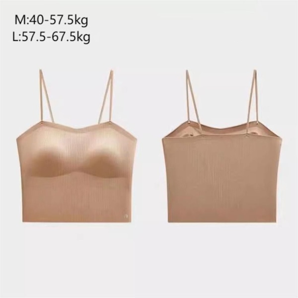 Toppe Ærmeløs elastisk vest SORT M M black M-M