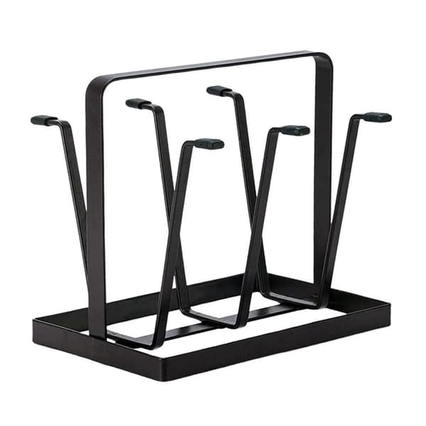 1 stk. glaskop tørrestativ krusholder SORT SORT black