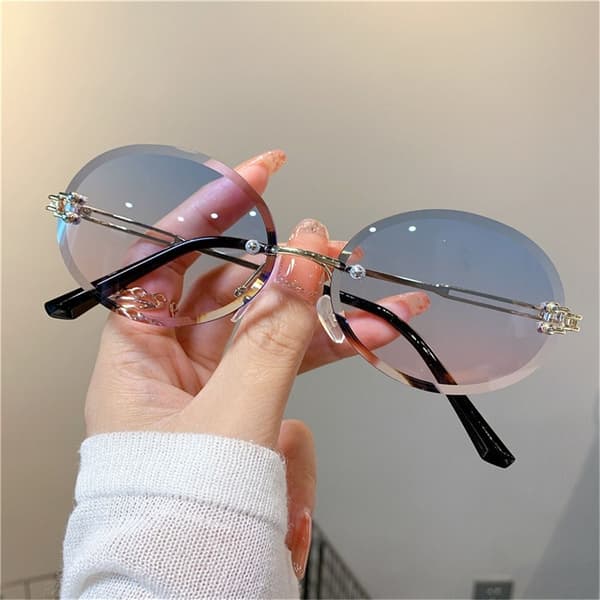 Ovale solbriller Punk solbriller ROSA ROSA Pink