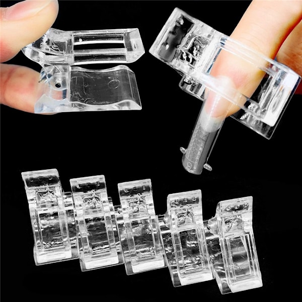 Snabbbyggande Nagelformar Falska Nagelspetsar 100st 100st 100Pcs