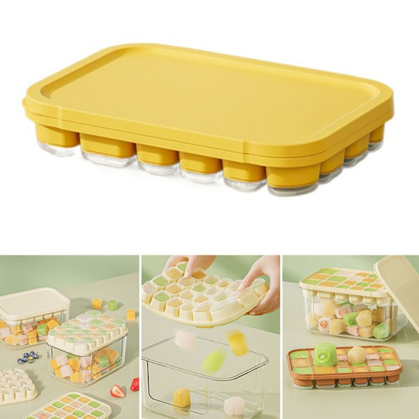 Isblokkform Silikon Isbitform GUL yellow