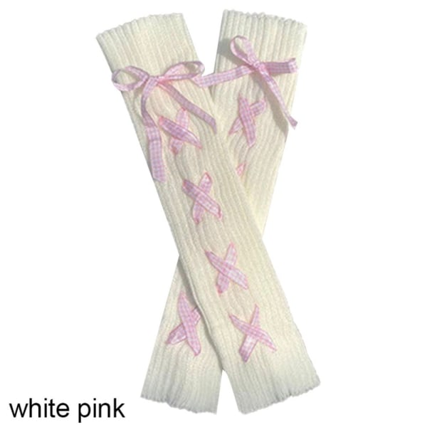 Vinter leggvarmere False Sleeves HVIT ROSA HVIT ROSA white pink