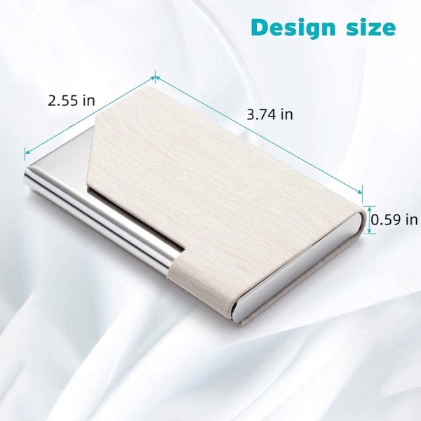 Visitkortholder Wood Grain Card Case PU Læder Card Case