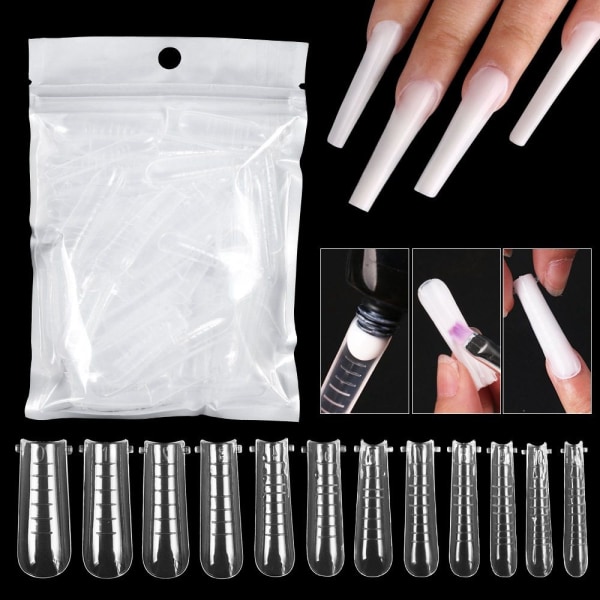 120st/påse Nail Dual Form False Nail Tips 02-120PCS/BAG 02-120PCS/BAG