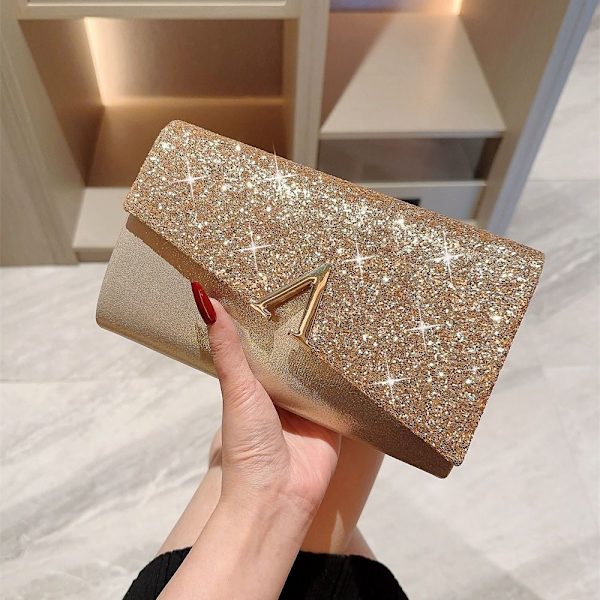 Bowknot Evening Bag Axelväskor GULD gold