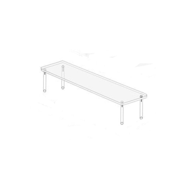 Akryl Display Stand Figur Hylde 20X8CMS ENKELT LAG 20x8cmSingle layer