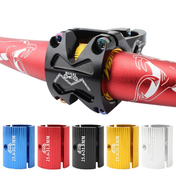 Cykelstyre Konvertering Cykel Spacer Konvertering RÖD red 25.4-31.8mm-25.4-31.8mm