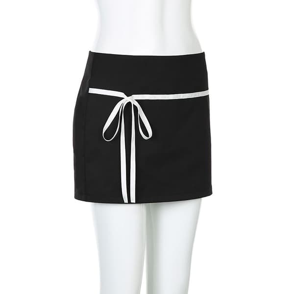 Kort nederdel Miniskirt SORT S Black S