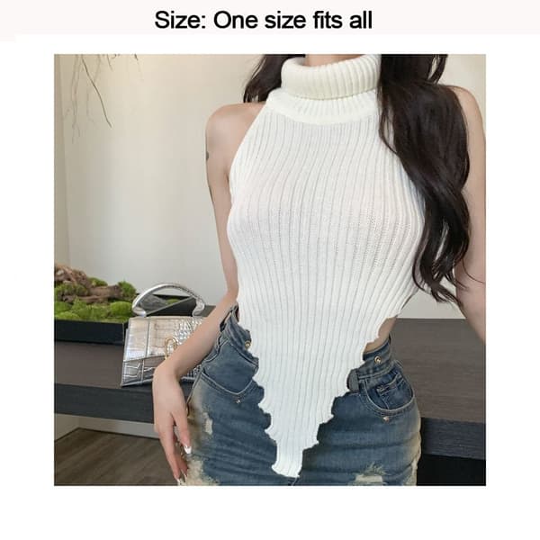 Stickad Off Shoulder Crop Top RÖD red