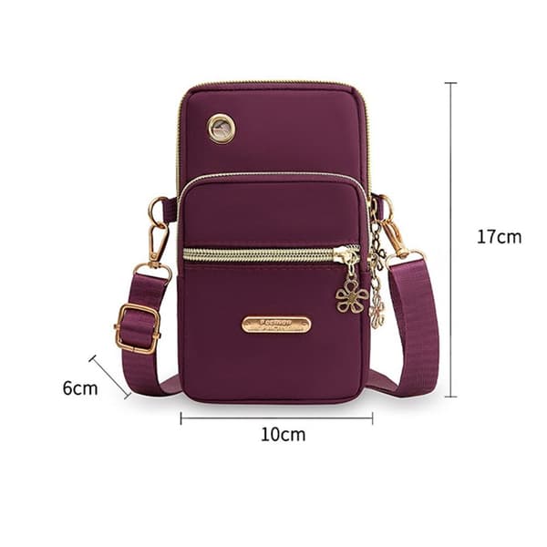 Mobiltelefonveske Skulderveske LILLA ENSFARGET purple solid color-solid color
