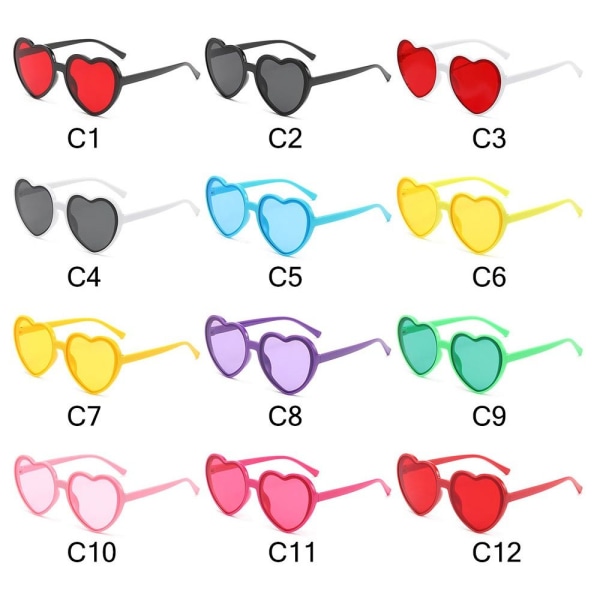 Hjerteformede solbriller Hjertesolbriller C8 C8 C8