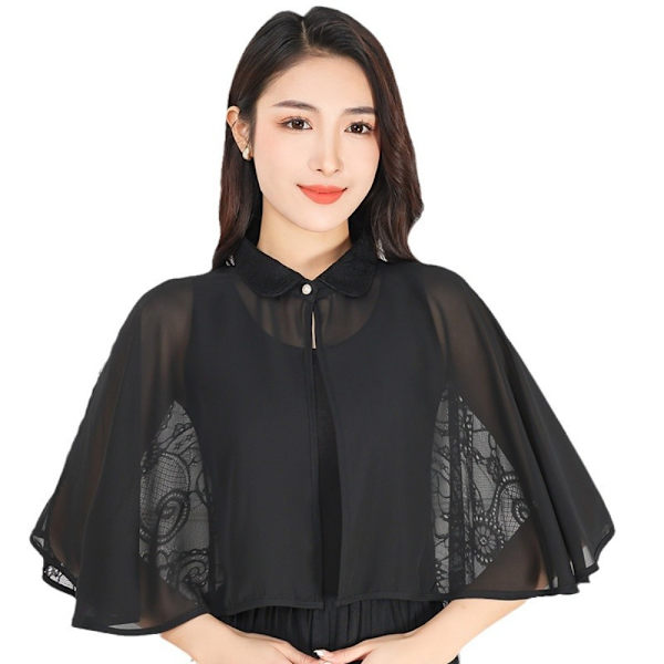 Rose Jacquard Polyesterihuivit Aurinkosuojahuivi APRICOT Apricot