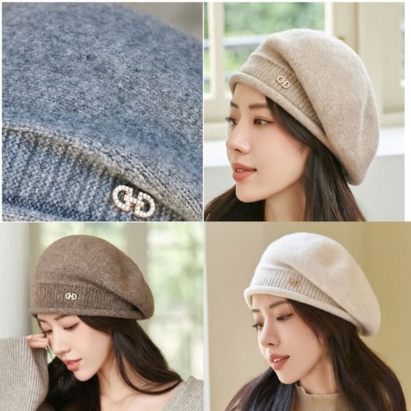 Beret Lue Dame Lue MØRKEGRÅ dark grey