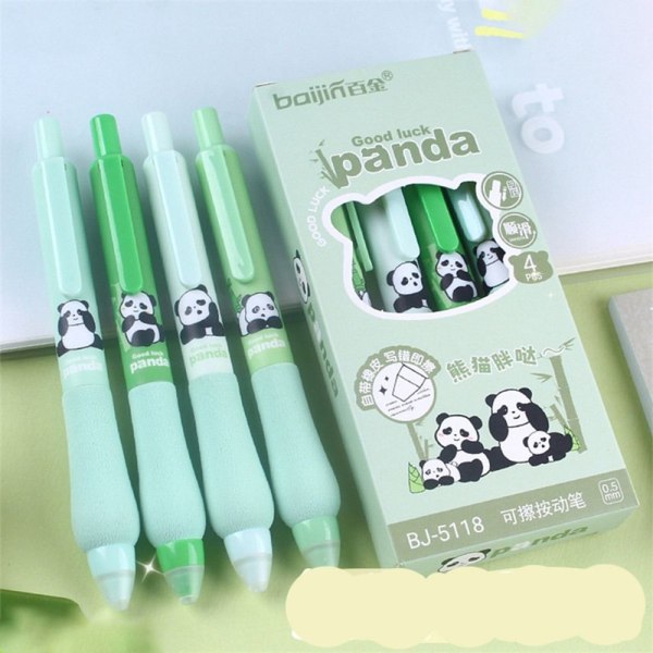 4 STK/Eske Erasable Pen Gel Pen 04-SORT BLEKK 04-SORT BLEKK 04-Black Ink