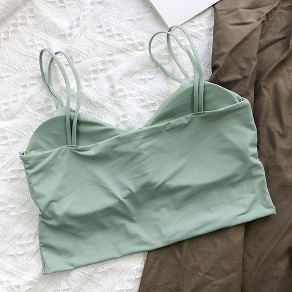 Dame Sports BH Kvinde Pad Tank Tops KAFFE Coffee