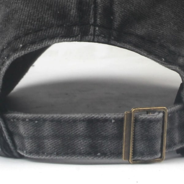 Broderi Baseball Caps Distressed Hole Faded Hats GRØNN green