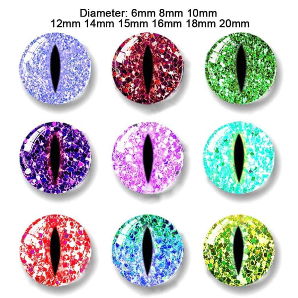 20 stk/10 par Eyes Crafts Eyes Puppet Crystal Eyes 10MM 10MM 10mm