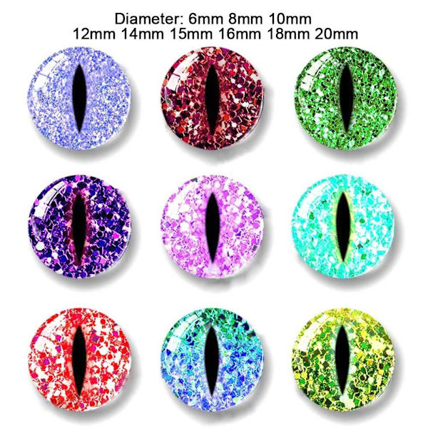 20st/10 par Eyes Crafts Eyes Puppet Crystal Eyes 16MM 16MM 16mm