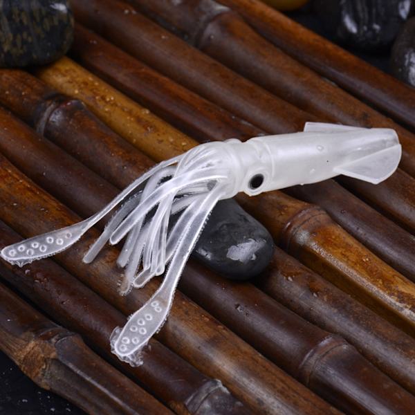 4 kpl Lifelike Luminous Octopus Soft Bait Squid Glow Fishing 4pcs