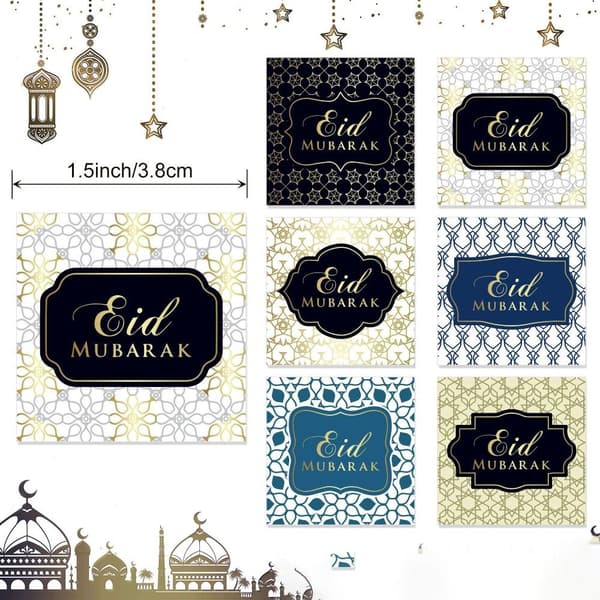 Ramadanin Koristetarrat EID Mubarak Tarrat Lahjapussi EID