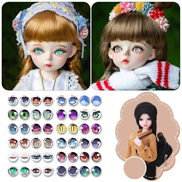 20 stk/10 par Eyes Crafts Eyes Puppet Crystal Eyes 16MMCOLOR 16mmcolor random