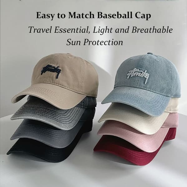 Baseball Cap Solskærm Hat LYSEGRÅ ÉN STØRRELSE Light Grey One Size