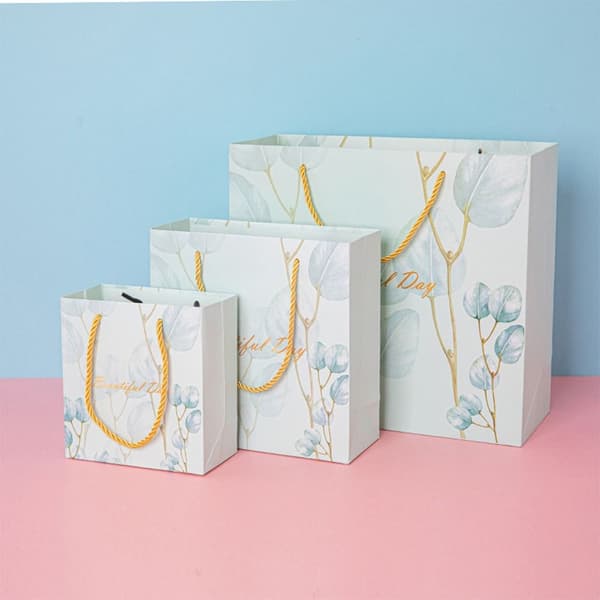 Blomster Gavepose Papirpose ROSA L L Pink L-L