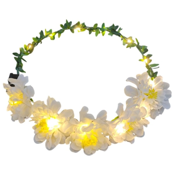 Ljusande pannband Wreath Crown 1 1 1