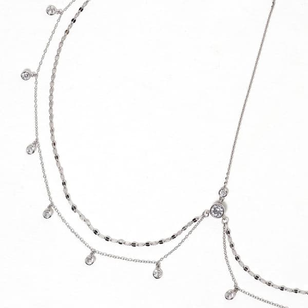 Krystal Hovedkæde Elegante Hår Accessories SØLV silver