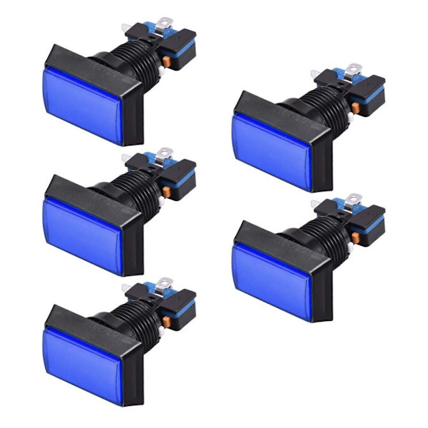 5st Game Push Button Push Button Switch BLÅ blue