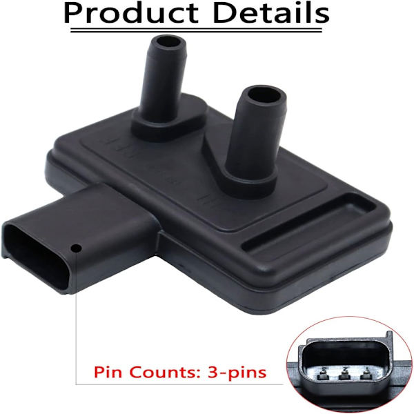 1Pc EGR-ventil tryktilbagemeldingssensor udskiftning