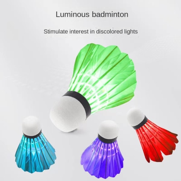 Badmintonbollsbelysning Badmintongåsfjäderfjäder 1pc