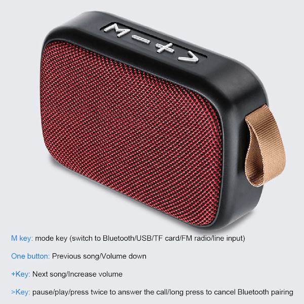 Bluetooth højttaler trådløs lyd SORT Black