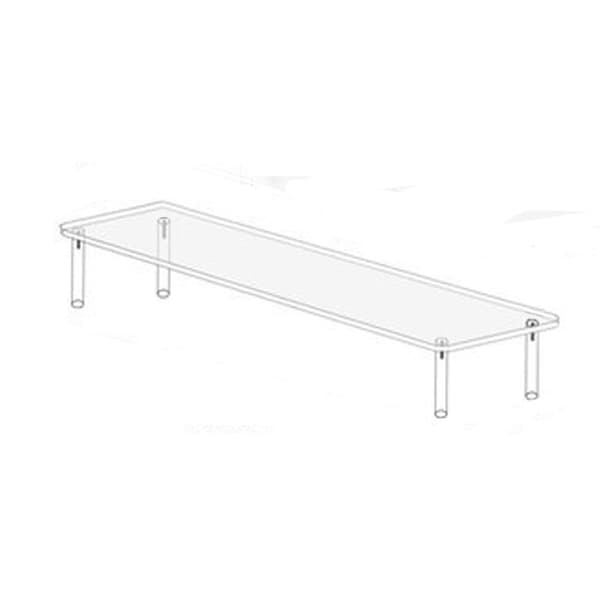 Akryylinen esittelyteline hahmohylly 40X8CMSINGLE LAYER SINGLE 40x8cmSingle layer