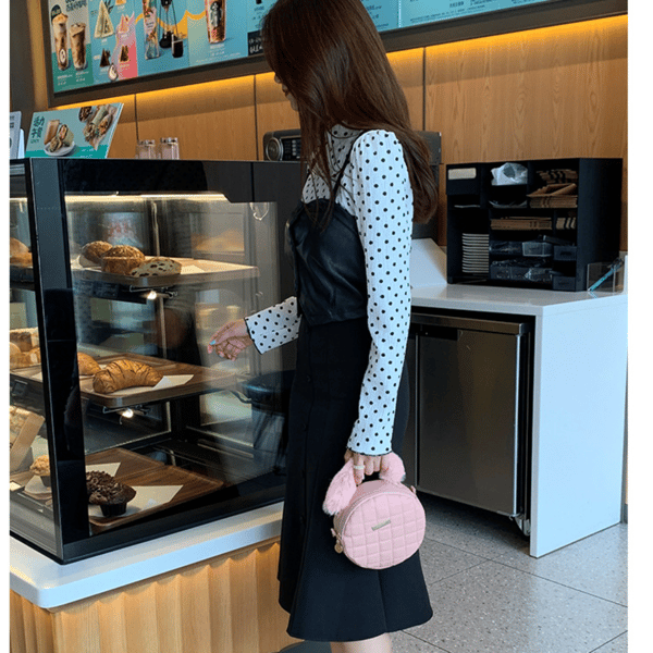 Faux Fur Tote Bag Top-handle Håndtasker PINK Pink