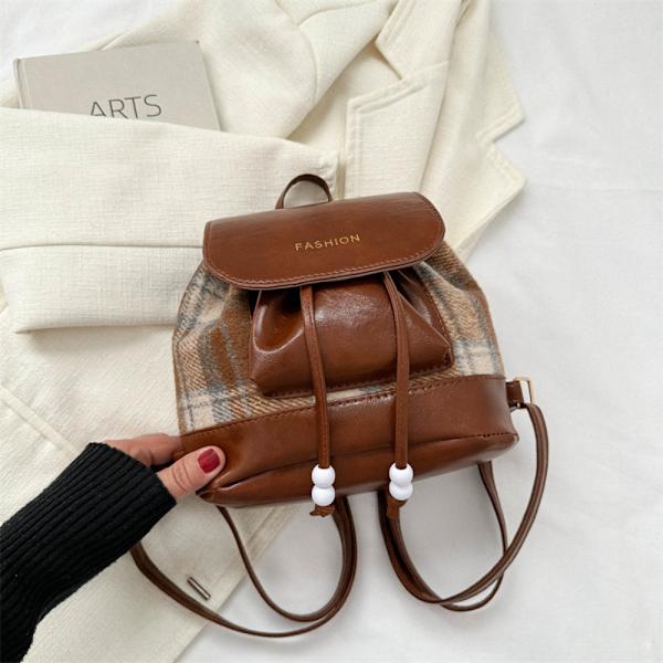 Rejsetaske Bucket Skoletaske BRUN brown