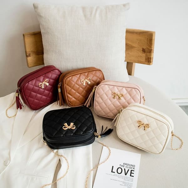 Dam Crossbody Väska Kedjeväska VIT white