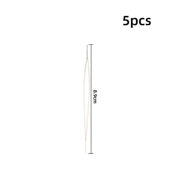 5 kpl Open Big Eye helmipuikkoja Itsekierteytysneulaneuloja 8.9cm