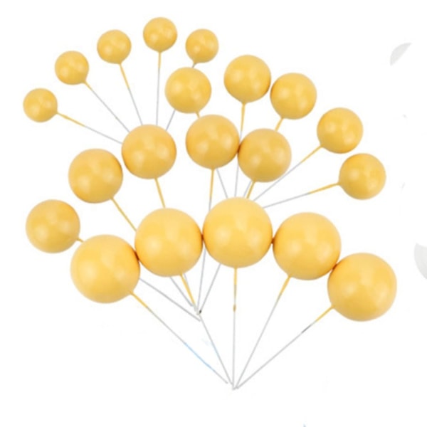 Ball Cake Topper Ball Plug - In KELTAINEN SET yellow set-set