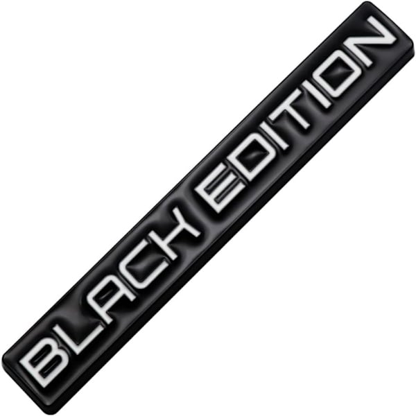 2 st Black Edition bilemblem 3D metall billogotyp märkesdekaler