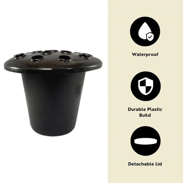 Gravblomsterpotter Blomstervase Blomsterholder til gravsten