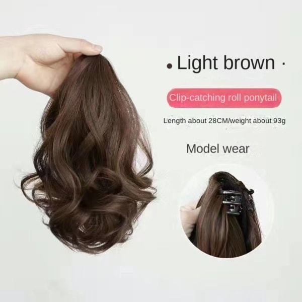 Hestehaleklemme Hårklemme LYSEBRUN Light Brown