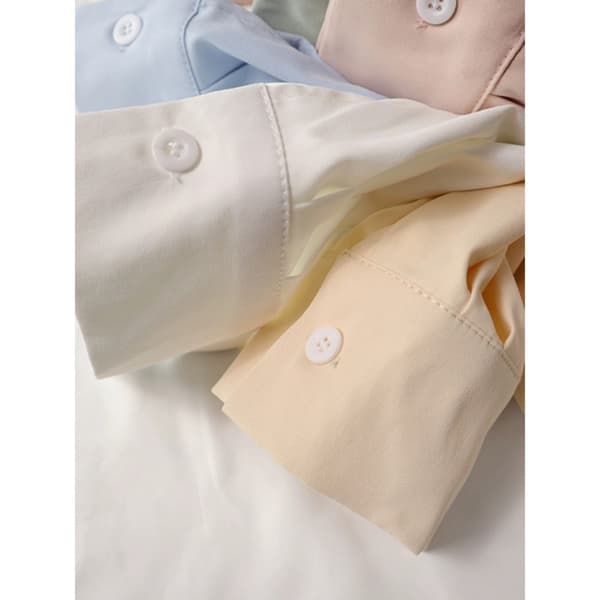 Hvit Løs Skjorte Damebluse BEIGE L Beige L