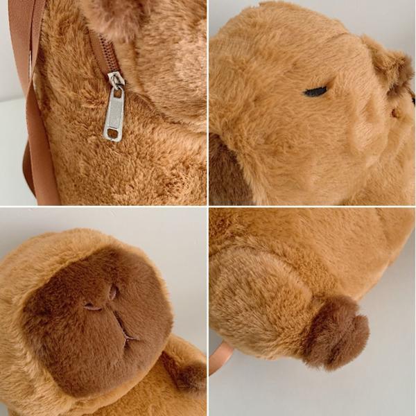 Capybara plysjryggsekk Capibala Crossbody Bag 1 1 1