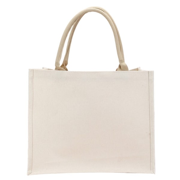 Lærredstaske Blank Tote Sæk 40X33X13CM 40X33X13CM 40x33x13cm