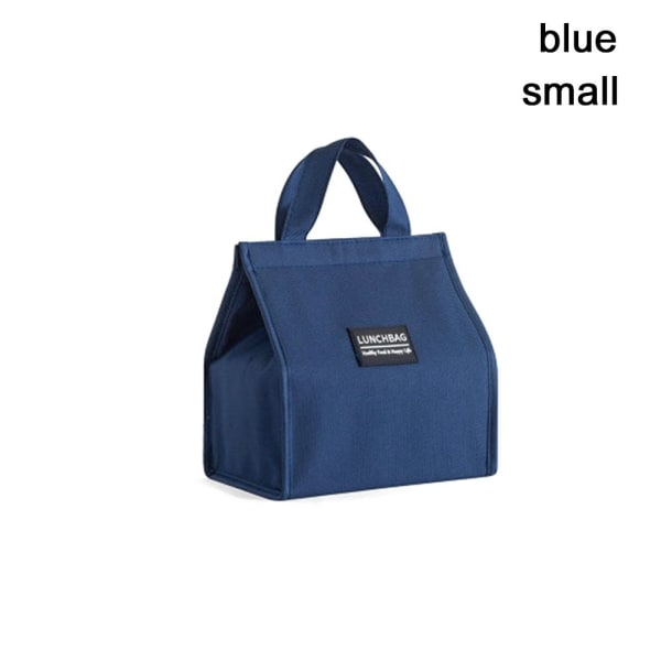 Isolerad Thermal Bag Kylväska Lunchväska BLÅ LITEN blue small