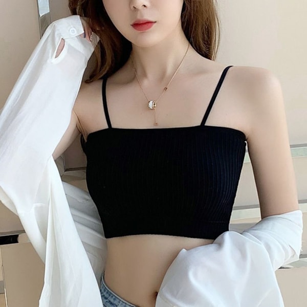 Dame Tank Top Camisole SORT Black