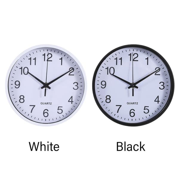 Rund Vægur 8 tommer 20 cm SORT black